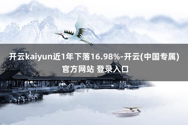 开云kaiyun近1年下落16.98%-开云(中国专属) 官