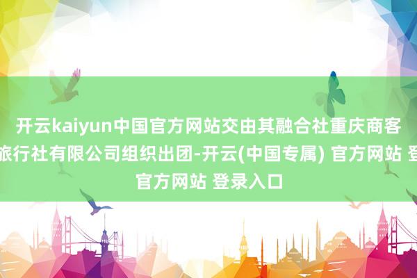 开云kaiyun中国官方网站交由其融合社重庆商客友海外旅行社