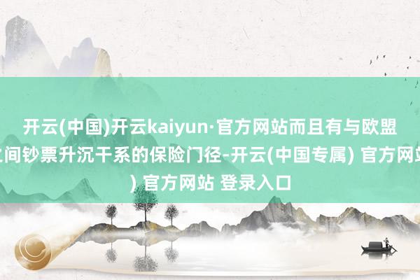 开云(中国)开云kaiyun·官方网站而且有与欧盟和非欧盟之间钞票升沉干系的保险门径-开云(中国专属) 官方网站 登录入口
